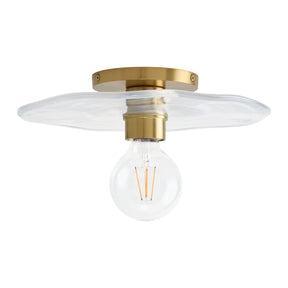Modern European furniture - Wavy Clear Glass Wall Lamp - www.oroa.com