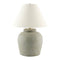 Modern European furniture - Linen Shade Cement Table Lamp - www.oroa.com