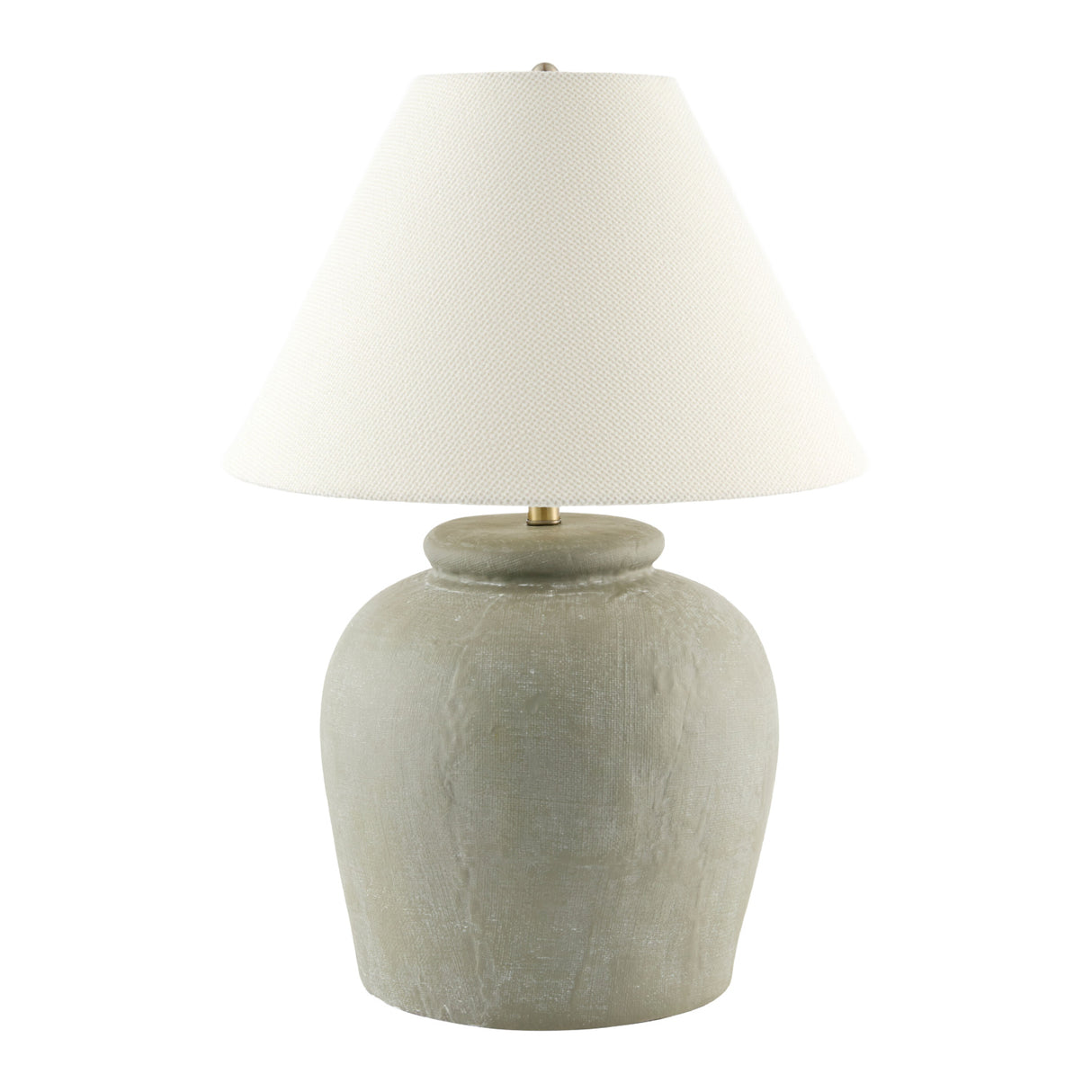   Linen Shade Cement Table Lamp | Oroa.com