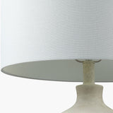 Modern European furniture - Painted White Ceramic Table Lamp - www.oroa.com