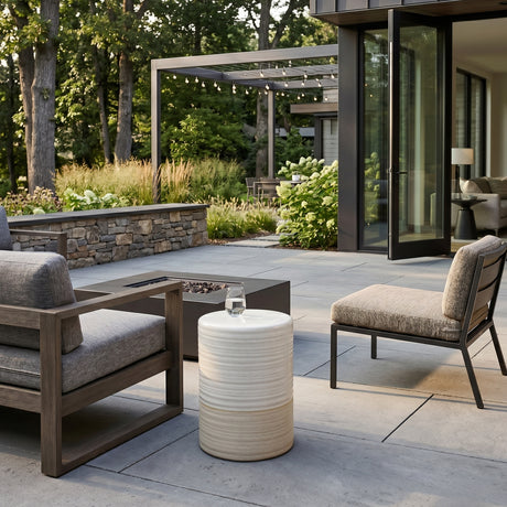   Modern European furniture - Ceramic Cylindrical Outdoor Stool - www.oroa.com | Oroa.com
