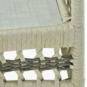   Cream Aluminum Outdoor Accent Chair | Oroa.com