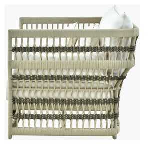   Cream Aluminum Outdoor Accent Chair | Oroa.com