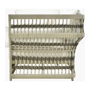   Modern European furniture - Cream Aluminum Outdoor Sectional Sofa - www.oroa.com | Oroa.com