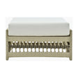 Modern European furniture - Cream Aluminum Outdoor Ottoman - www.oroa.com