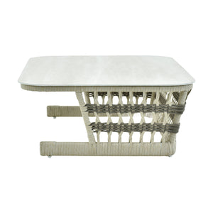   Cream Aluminum Outdoor Coffee Table | Oroa.com
