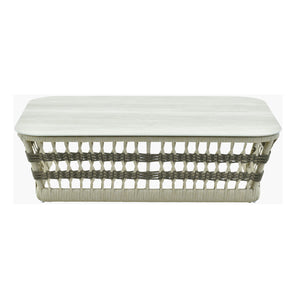   Cream Aluminum Outdoor Coffee Table | Oroa.com