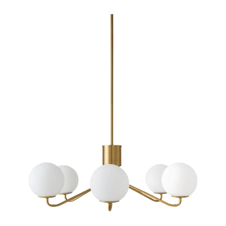   Modern European furniture - 6-Light White Glass Orbs Chandelier - www.oroa.com | Oroa.com