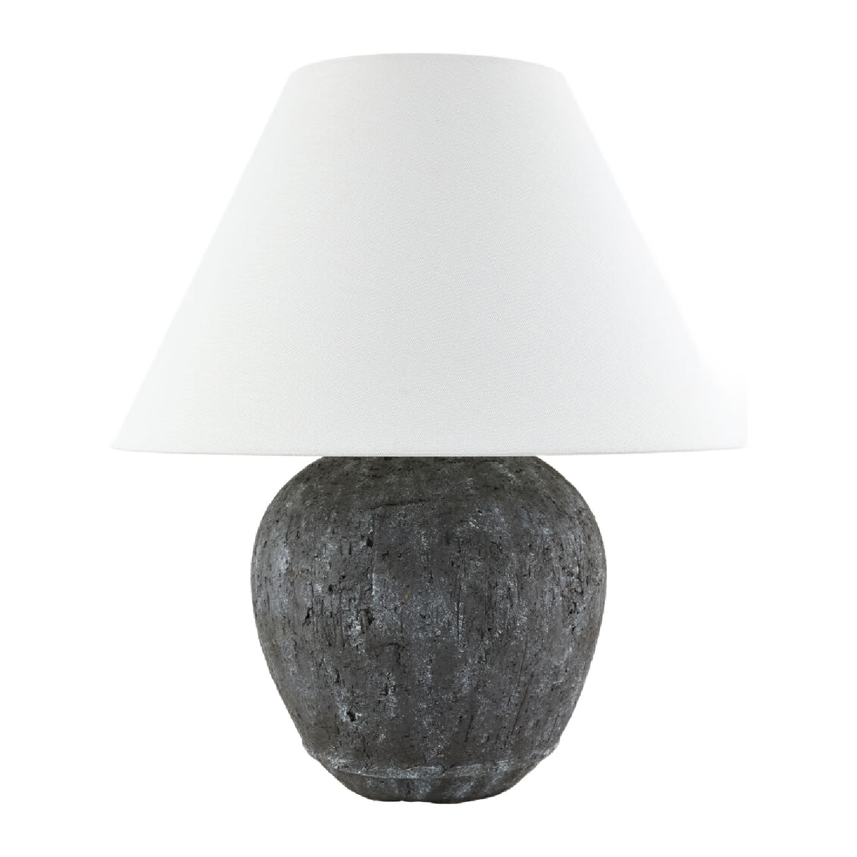   Black Cement Accent Table Lamp | Oroa.com