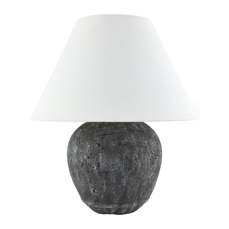 Modern European furniture - Black Cement Accent Table Lamp - www.oroa.com