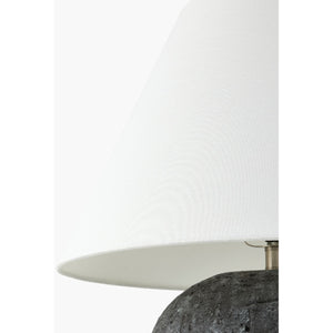   Black Cement Accent Table Lamp | Oroa.com