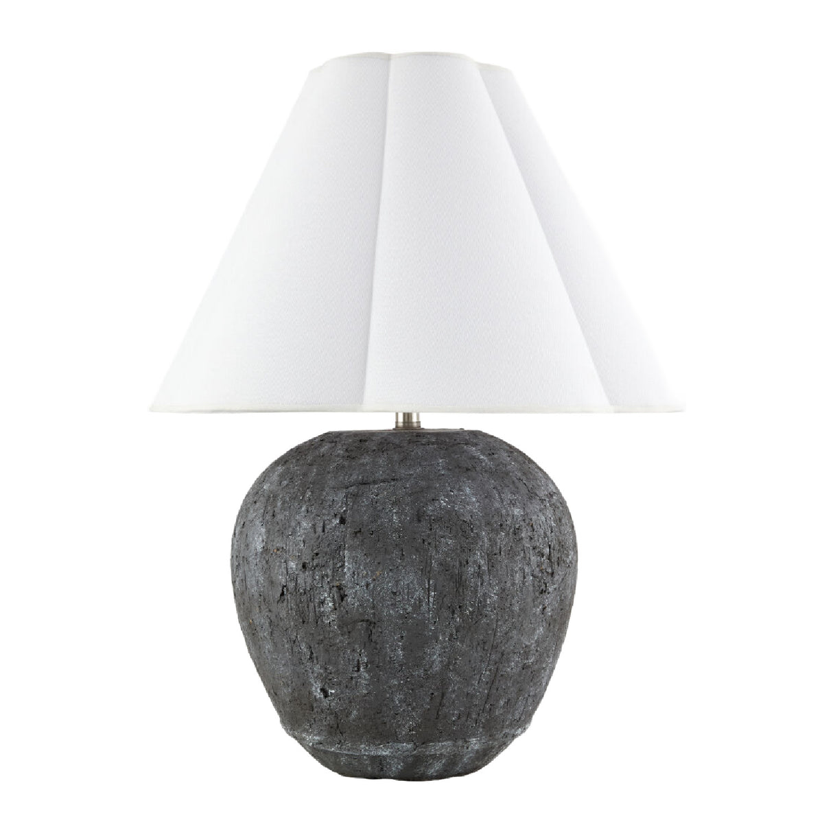   Black Cement Accent Table Lamp | Oroa.com