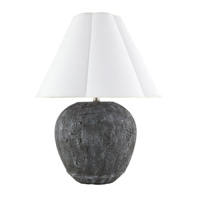Modern European furniture - Black Cement Accent Table Lamp - www.oroa.com