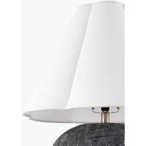   Black Cement Accent Table Lamp | Oroa.com