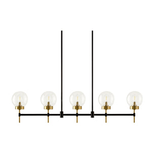   Modern European furniture - 5-Light Glass Linear Chandelier - www.oroa.com | Oroa.com