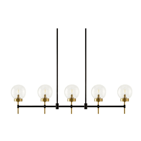   Modern European furniture - 5-Light Glass Linear Chandelier - www.oroa.com | Oroa.com