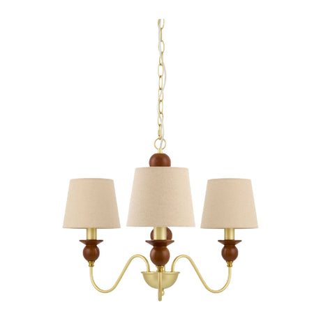 Modern European furniture - 3-Light Linen Classic Chandelier - www.oroa.com