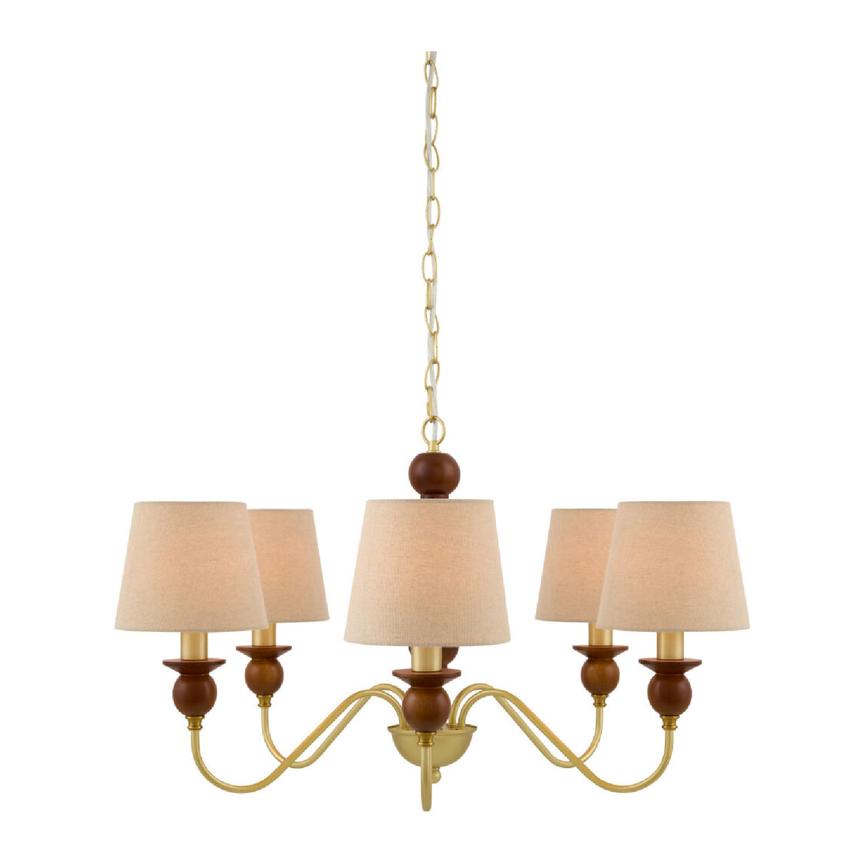   5-Light Linen Classic Chandelier | Oroa.com