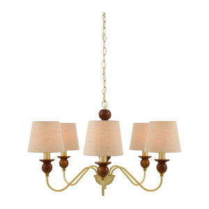   5-Light Linen Classic Chandelier | Oroa.com