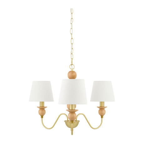 Modern European furniture - 3-Light Linen Classic Chandelier - www.oroa.com
