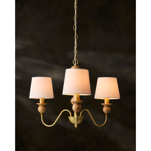   3-Light Linen Classic Chandelier | Oroa.com