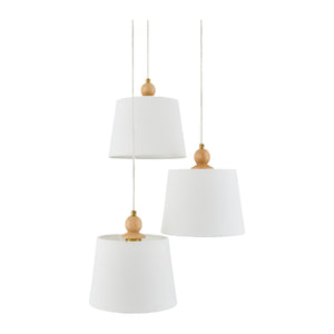   3-Light Linen Chandelier | Oroa.com