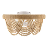 Modern European furniture - Wooden Beads Cascade Chandelier - www.oroa.com