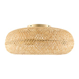 Modern European furniture - Woven Rattan Cane Chandelier - www.oroa.com