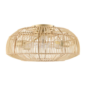 Modern European furniture - Rattan Cane 4-Light Chandelier - www.oroa.com