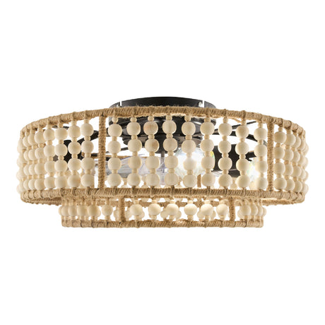   Modern European furniture - Wooden Beads 2-Tier Chandelier - www.oroa.com | Oroa.com