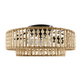 Modern European furniture - Wooden Beads 2-Tier Chandelier - www.oroa.com