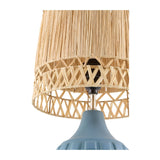 Modern European furniture - Woven Seagrass Ceramic Table Lamp (Set of 2) - www.oroa.com