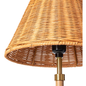   Modern European furniture - Tan Rattan Accent Table Lamp - www.oroa.com | Oroa.com