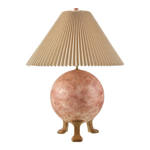   Pleated Linen Cement Table Lamp | Oroa.com