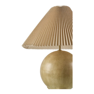   Pleated Linen Cement Table Lamp | Oroa.com