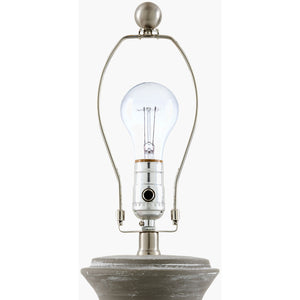  Modern European furniture - Gray Ceramic Linen Table Lamp - www.oroa.com | Oroa.com
