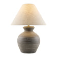 Modern European furniture - Gray Ceramic Linen Table Lamp - www.oroa.com