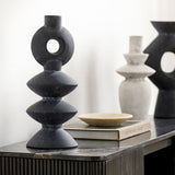 Modern European furniture - Matte Ceramic Geometrical Vase - www.oroa.com