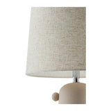 Modern European furniture - Linen Glazed Ceramic Table Lamp - www.oroa.com