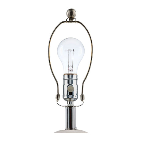 Modern European furniture - Linen Glazed Ceramic Table Lamp - www.oroa.com