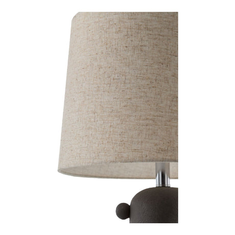 Modern European furniture - Linen Glazed Ceramic Table Lamp - www.oroa.com
