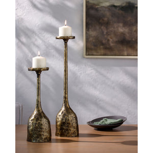   Antiqued Iron Candleholder L | Oroa.com