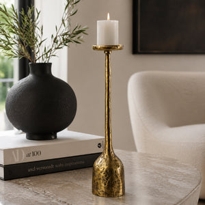   Antiqued Iron Candleholder L | Oroa.com