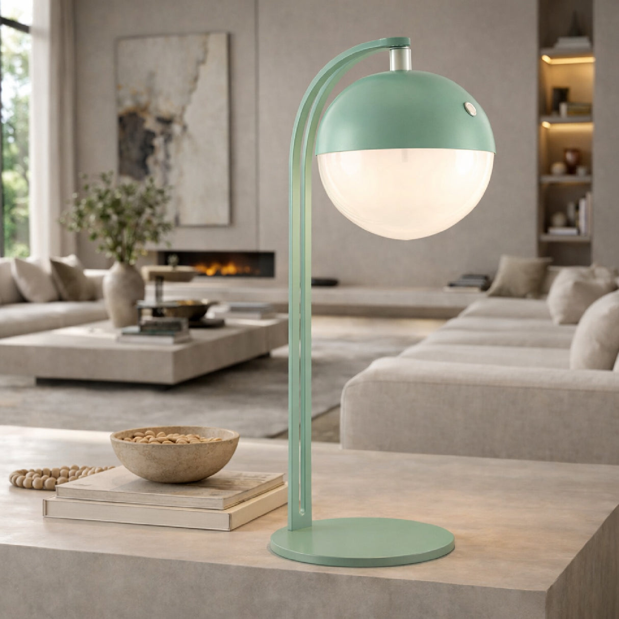   Painted Iron Modern Table Lamp | Oroa.com