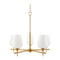 Modern European furniture - 5-Light Glass Chandelier - www.oroa.com