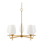 Modern European furniture - 5-Light Glass Chandelier - www.oroa.com