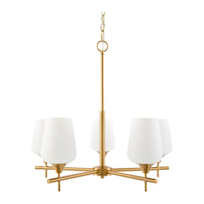 Modern European furniture - 5-Light Glass Chandelier - www.oroa.com
