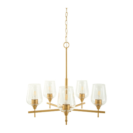 Modern European furniture - 5-Light Glass Chandelier - www.oroa.com