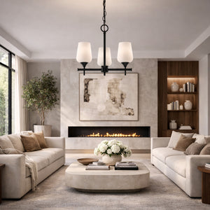   Glass 3-Light Chandelier | Oroa.com