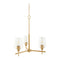 Modern European furniture - Glass 3-Light Chandelier - www.oroa.com
